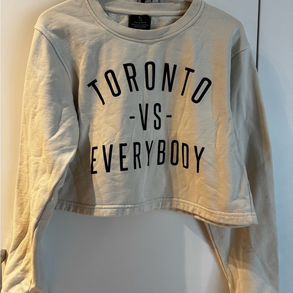 Toronto Graphic Crew Neck Sweater - Cream